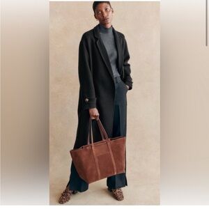 Sézane Mederick Coat, navy blue